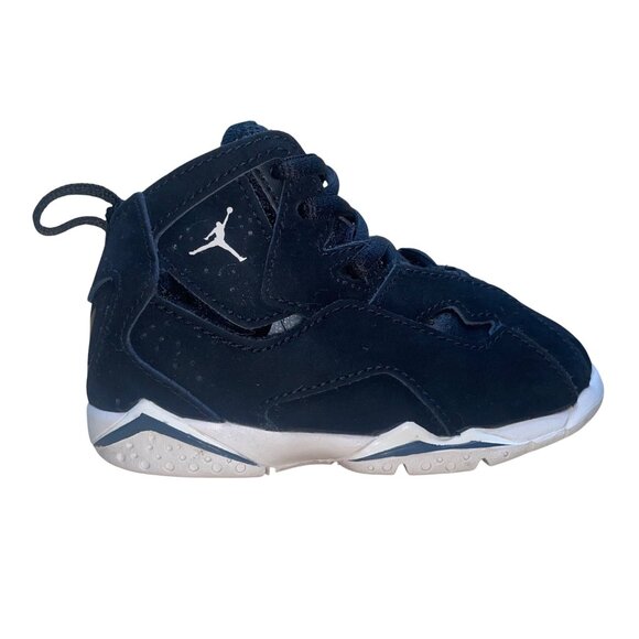 Air Jordan Other - Air Jordan Kids Black Suede Sneakers Lace-Up Basketball Shoes Size 7C